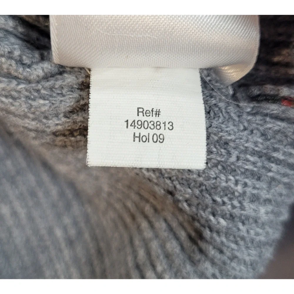 Eddie Bauer Mens Sweater XXL Gray Crewneck Cotton Knit Classic Casual Outdoor - Picture 8 of 10